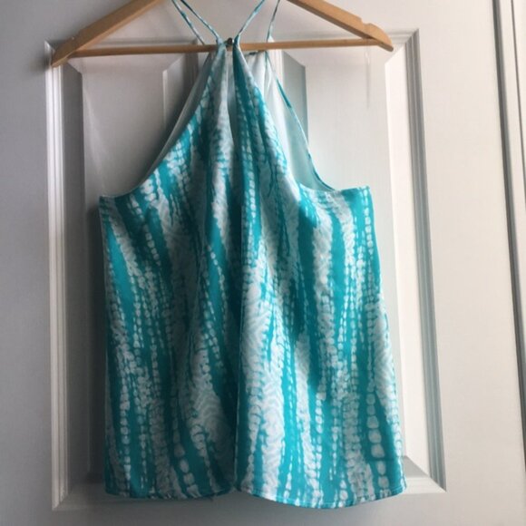 Turquoise Tie Dye Tank Top - Picture 3 of 5